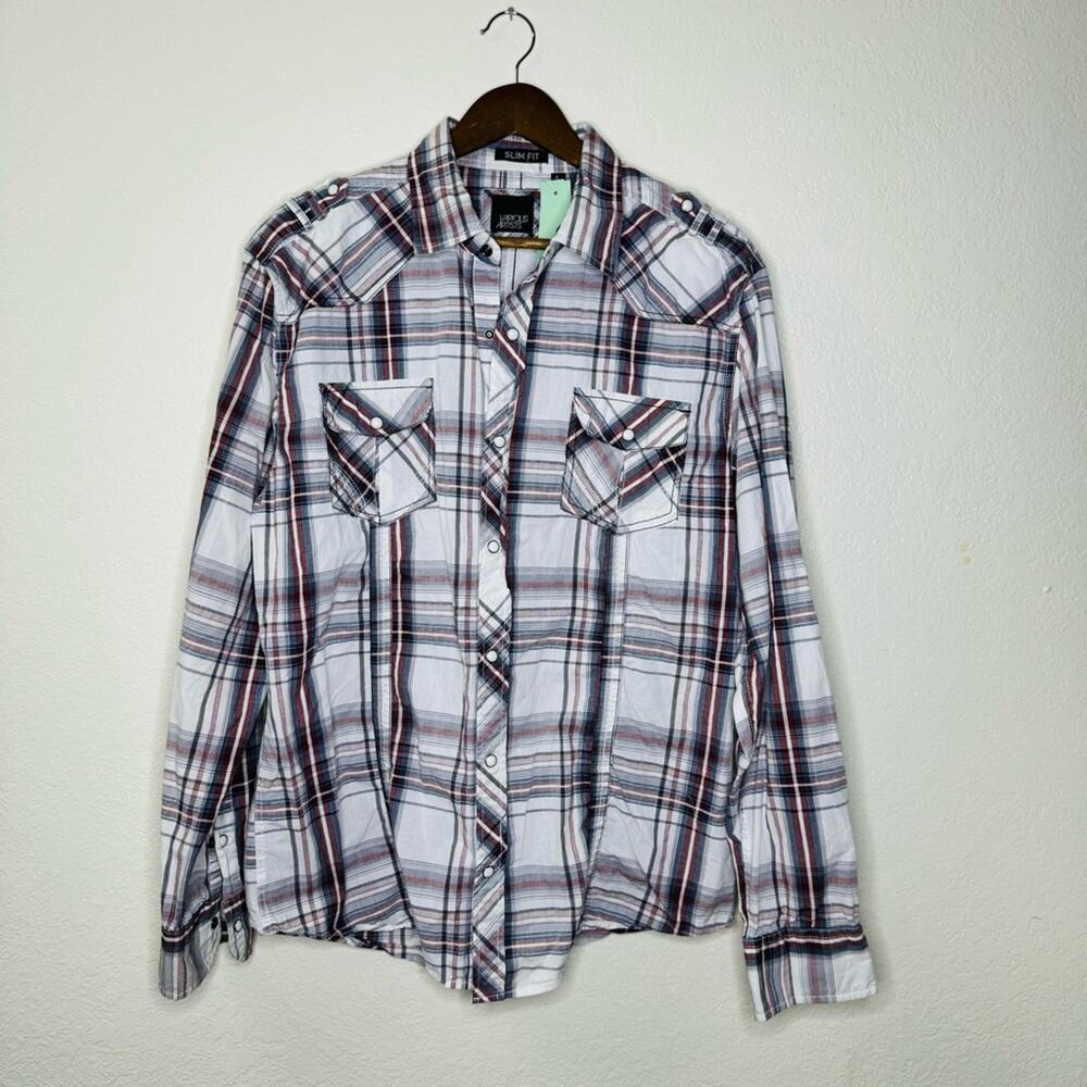 💚 Various Artist | plaid button up shirt slim fit